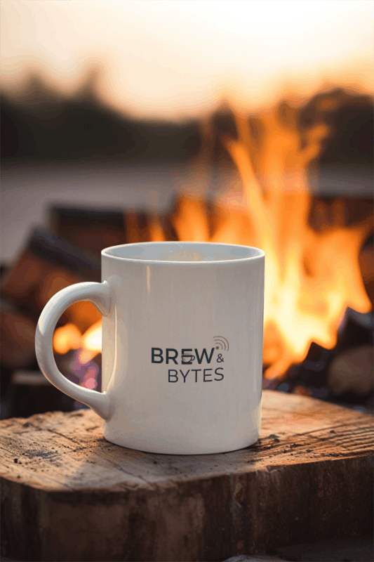 Brew & Bytes mug design